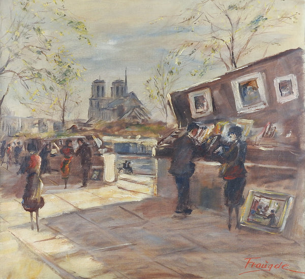 Paris Artists Street Market Painting
