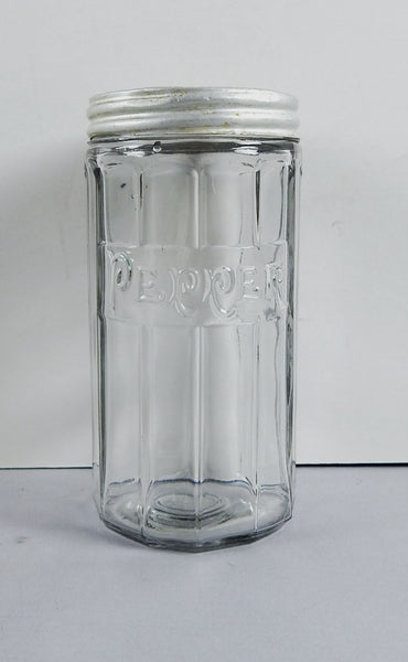 Antique Hoosier Glass Pepper Shaker