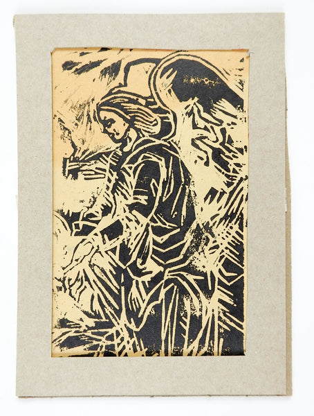 Block Print Of  Angel By Driscoll