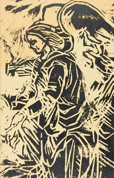 Block Print Of  Angel By Driscoll