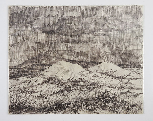 Evening Landscape Drawing By Simon Michael