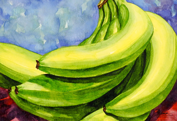 Bananas Watercolor Painting
