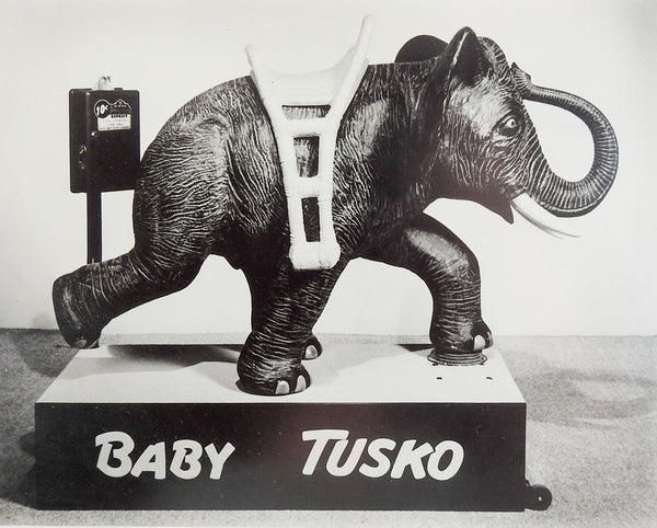 1950's Baby Tusko Kiddie Ride Photograph