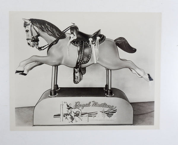 1950's Royal Mustang Kiddie Ride Photograph