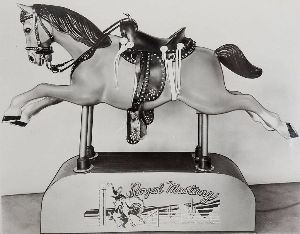 1950's Royal Mustang Kiddie Ride Photograph