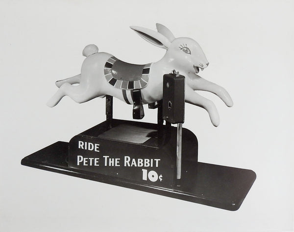 1950's Pete the Rabbit Kiddie Ride Photograph