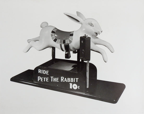 Kids Rides Peter Rabit 1950's Pete the Rabbit Kiddie Ride Photograph β Artifax antiques & design