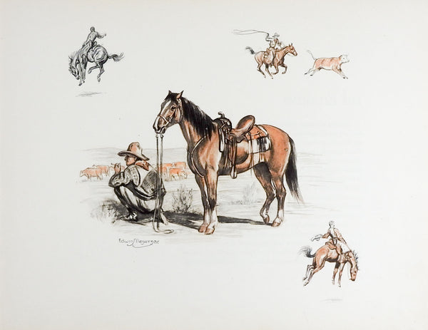 Edwin Megargee Cowboy & Horse Print