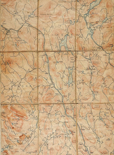 North Creek New York 1897 US Geological Survey Folding Map