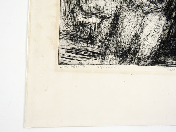 Abstract Nude Etching