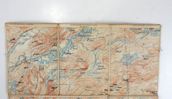 Old Forge New York 1900 US Geological Survey Folding Map