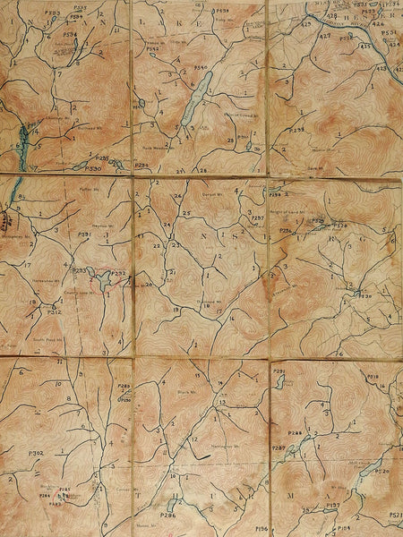 13th Lake New York 1897 US Geological Survey Folding Map