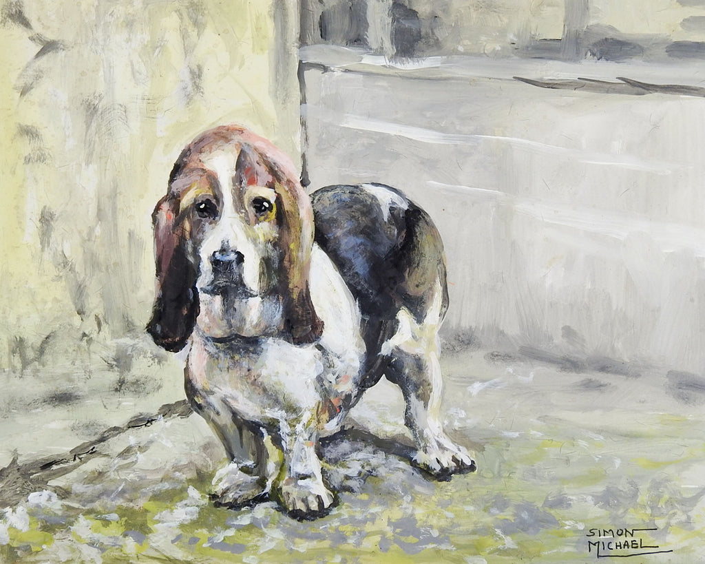 Basset Hound By Simon Michael Painting