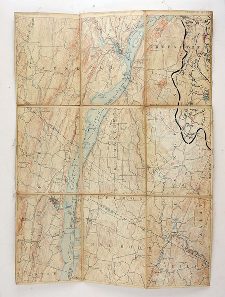 Catskill New York 1895 US Geological Survey Folding Map