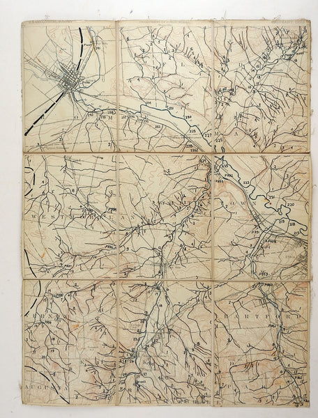 Oriskany, Rome, New York 1895 US Geological Survey Folding Map