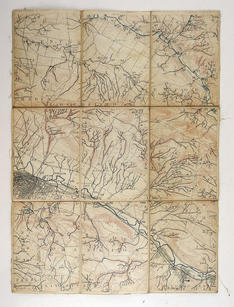 Utica New York 1898 US Geological Survey Folding Map