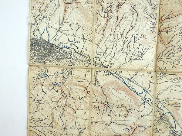 Utica New York 1898 US Geological Survey Folding Map