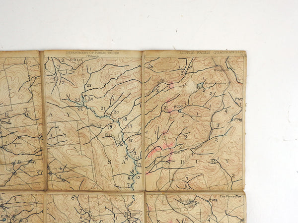 Little Falls New York 1900 US Geological Survey Folding Map