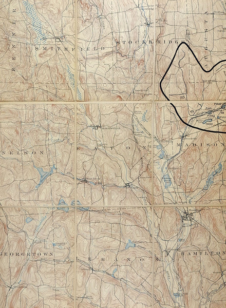 Morrisville New York 1902 US Geological Survey Folding Map