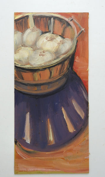 Basket Of Onions Painting