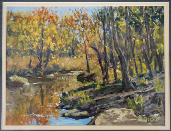 Brian Grimm Riverside Landscape Study Painting