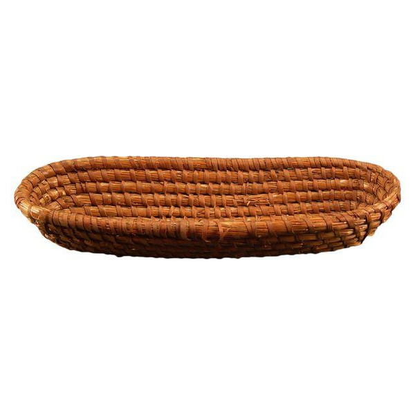 Vintage French Coiled Rye Basket