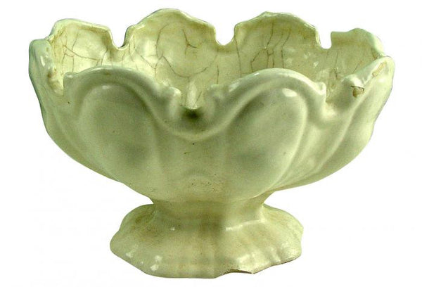 Vintage Faience Footed Bowl